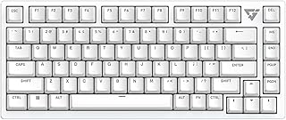 ゲーミングキーボード ATK 75 White L マグネティックスイッチ ラピットトリガー対応 テンキーレス ガスケットマウント 英語配列75%レイアウト 国内正規品