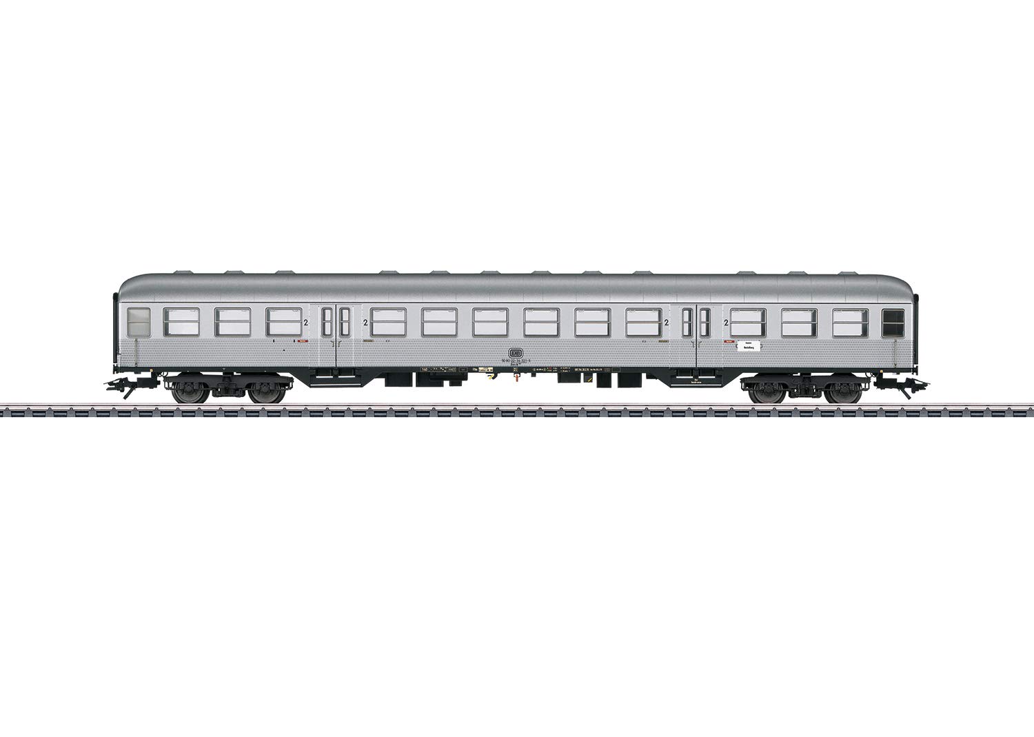 43897 Model Railway Passenger car. Class, Silver, Track H0, Multicoloured