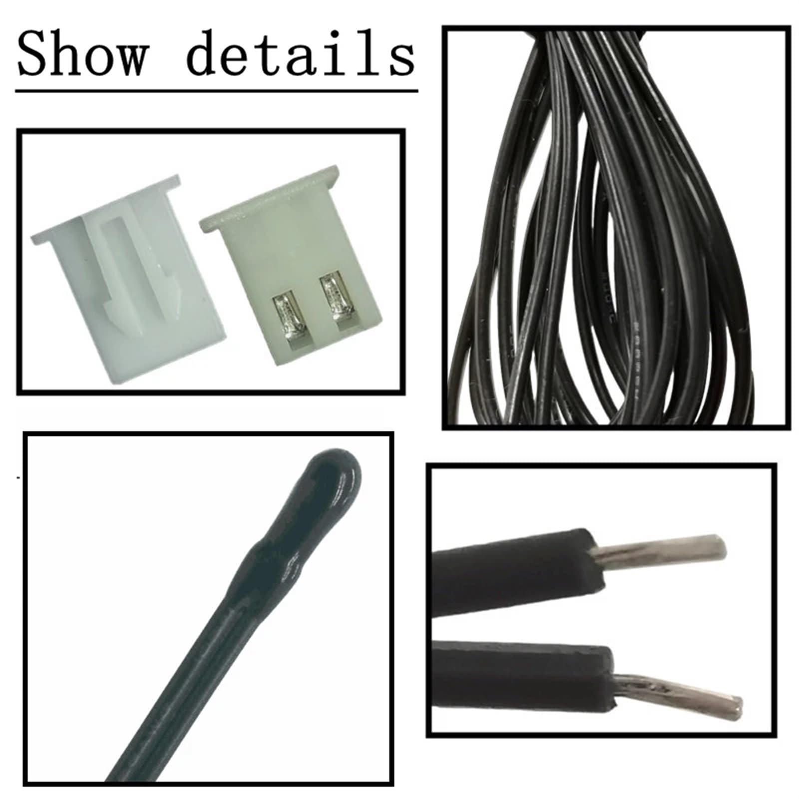 100PCS NTC Thermistor Temperatur Sensor B3950 5K 10K 15K 20K 50K 100K 1% Luft sonde klimaanlage sonde 13/20CM(100K-L20CM)