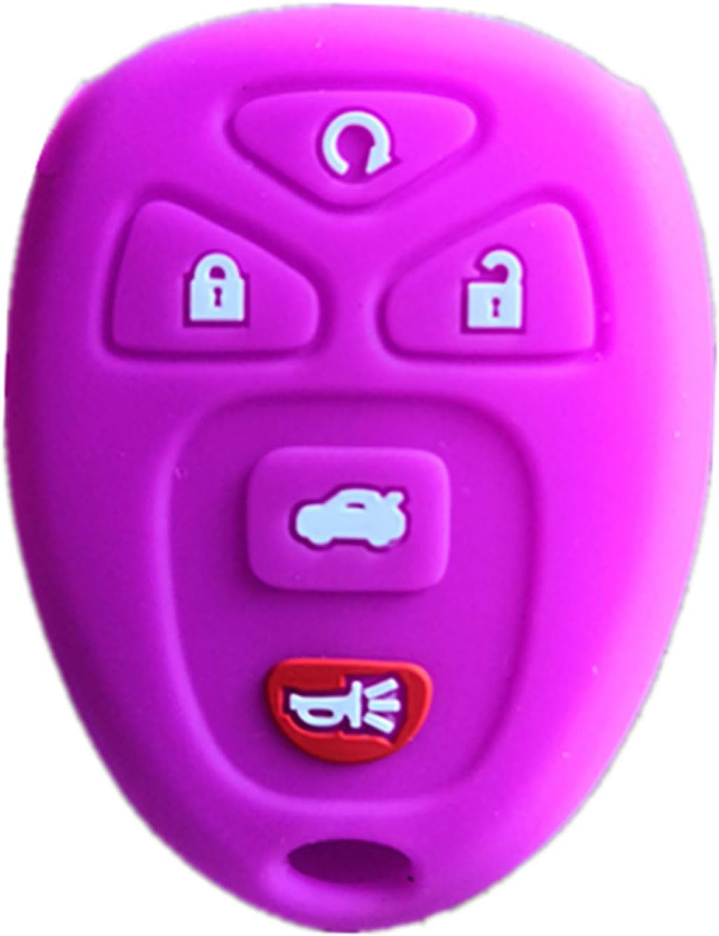 KAWIHEN SiliconeProtector Cover Compatible with Buick Cadillac Chevrolet Chevy GMC Pontiac Saturn 5 Buttons key fob KOBGT04A 22733524 10305091 10305092 OUC60270 OUC60221 15913415 15857839