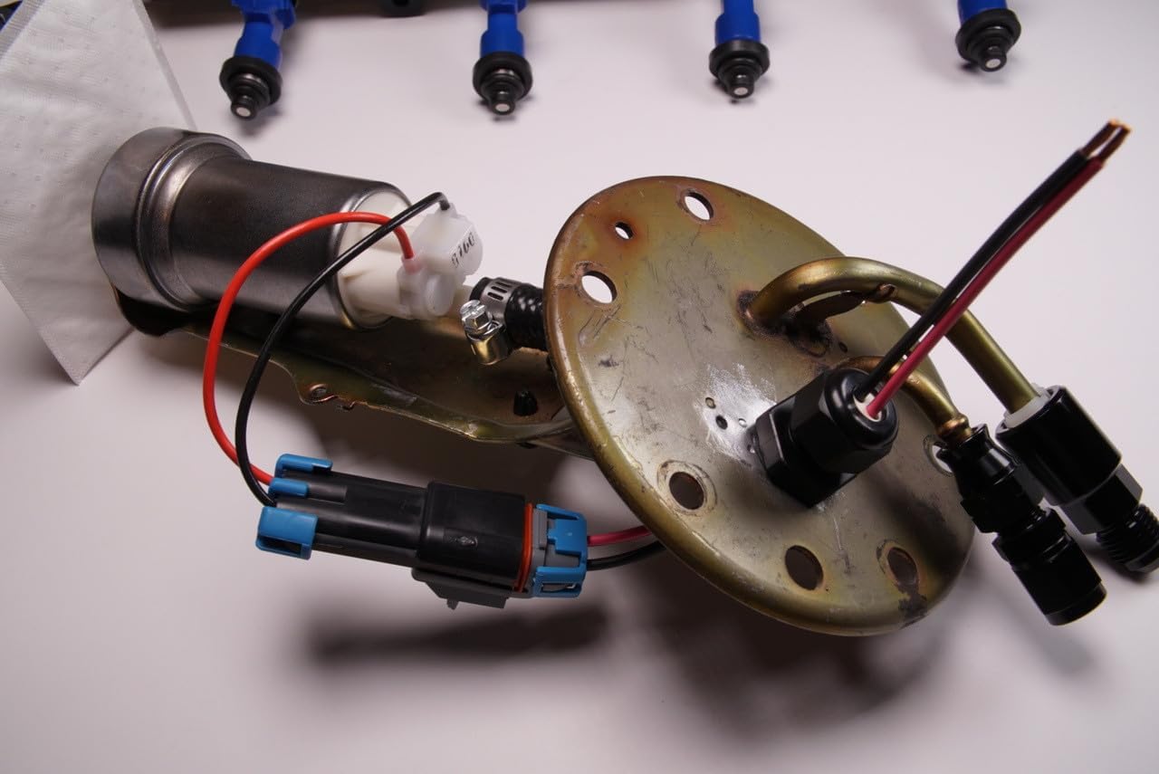 Fuel Cell Electrical Bulkhead Fitting 10GA Wire Fuel Pump Assembly CFD-504 Fit for 10-12 Gauge Wires and 3/8npt Threads Openings (2)