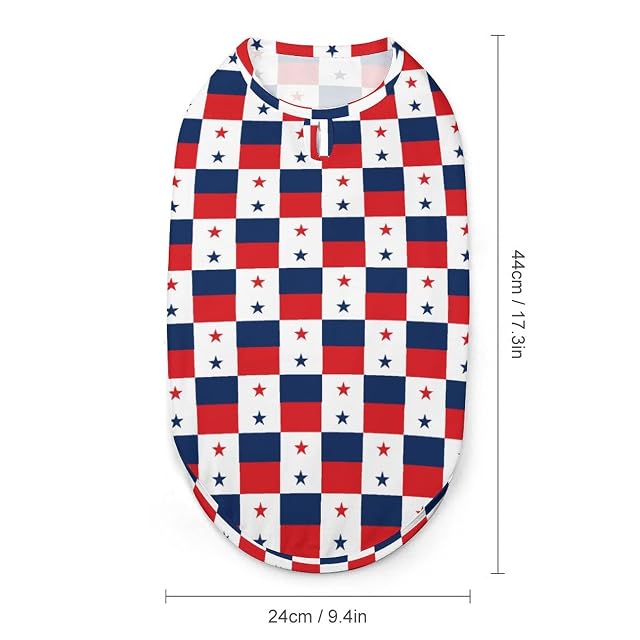 Foto 3 de 6 de Bandera de Panamá Ropa para Mascotas Gato Perro Mascota Chaleco Abrigo cálido Camisa