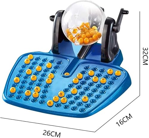Miniatura 9 de SGerste - Jaula de bingo tradicional juego de bingo Lucky Ball Bar Party Lottery Machine Family Group Entertainment Game