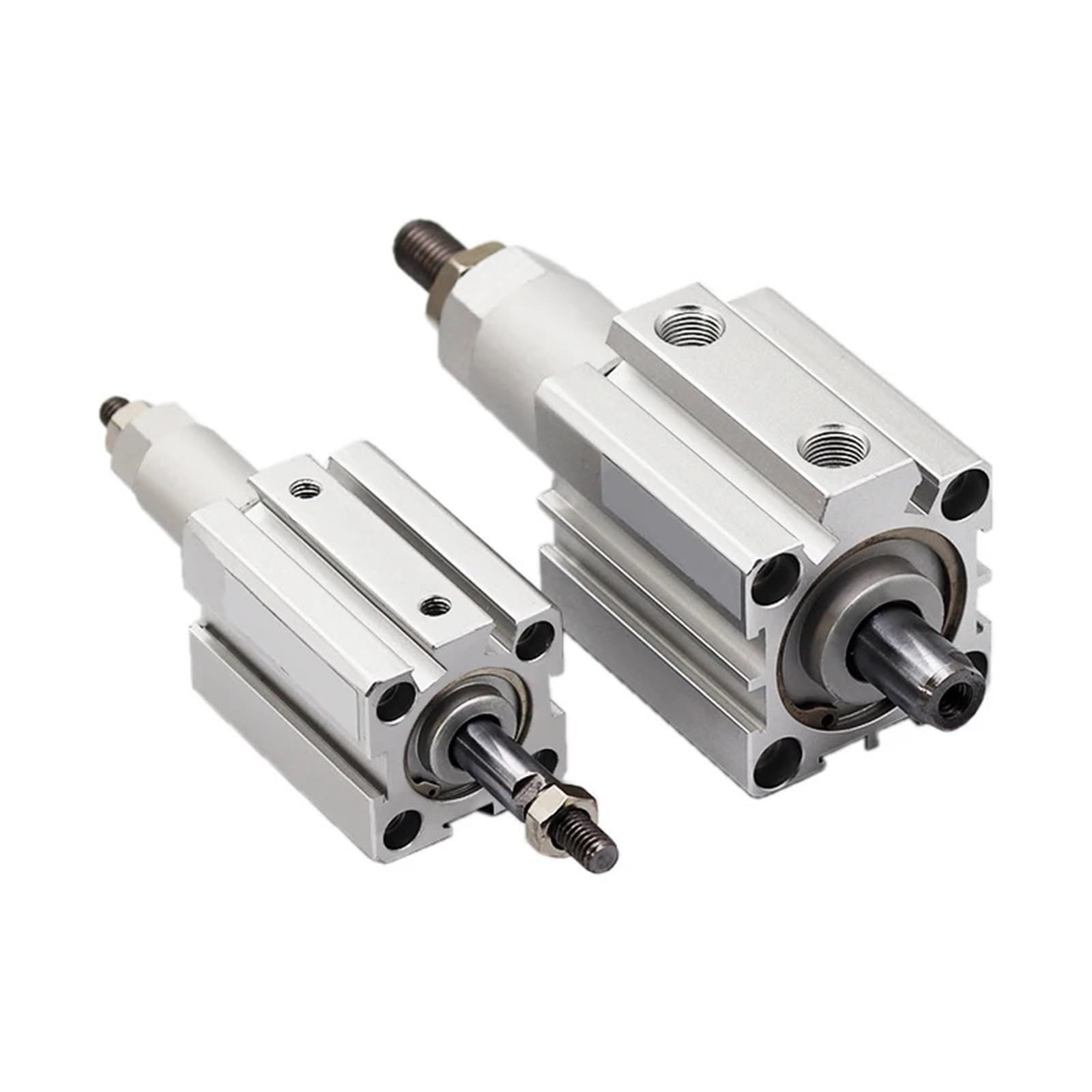 1 pcs SDAJ20/25/32mm Alésage Double Effet Piston Outils En Alliage D'aluminium Course Réglable Compact Mince Vérin Pneumatique(Without Magnet 40-30,Bore 25mm)