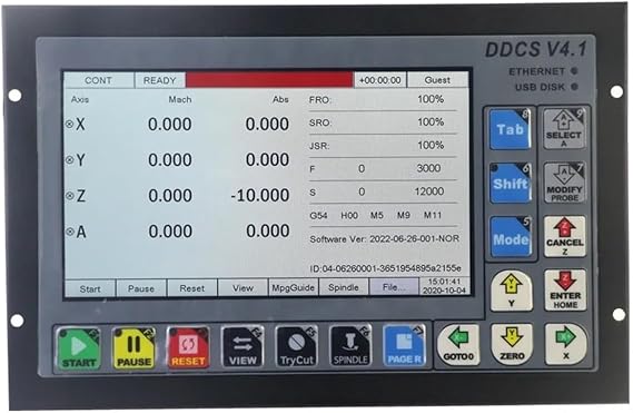 CNC Lathe Controller CNC DDCSV4.1 CNC Controller 3/4 Axis Offline Motion Control Systematic Engraving Machine with Handwheel MPG(4AXIS)