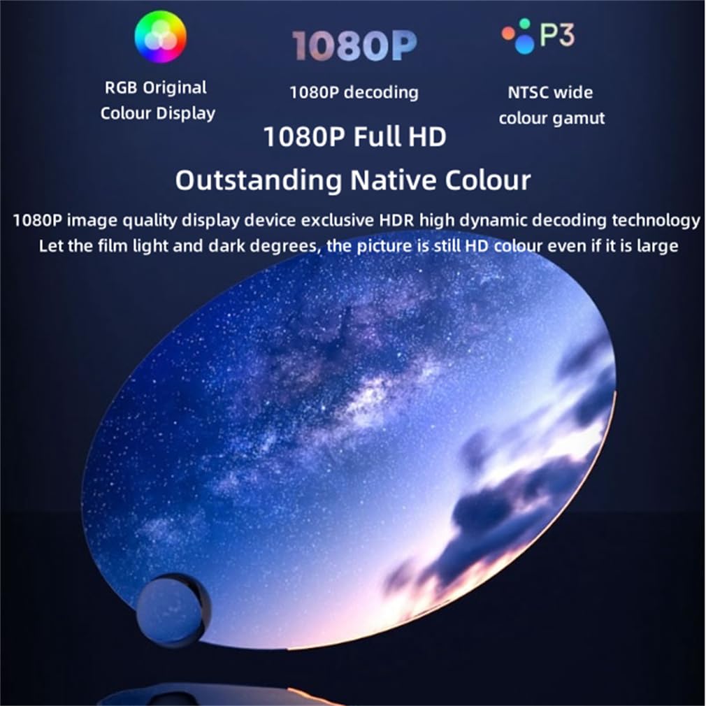 Proiettore Video Home Cinema, Auto Keystone Proiettore Home Cinema, Migliore Qualità Dell'immagine E Messa A Fuoco Automatica Intelligente, Compatibile con Il Telefono Portatile