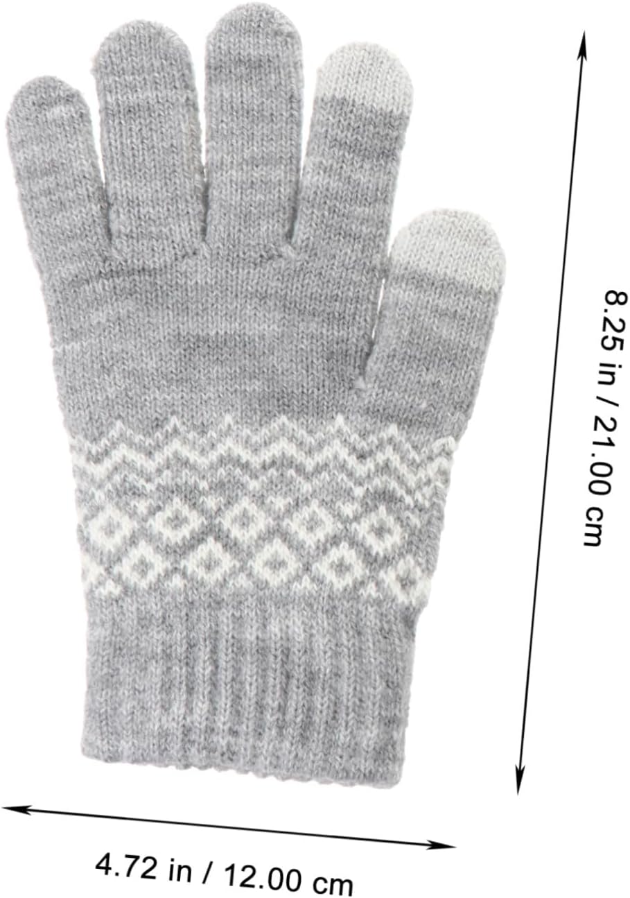 BESPORTBLE Thickened Winter Touchscreen Gloves for Men Women Soft Elastic Knitted Warm Gloves for Outdoor Sports Cycling Running Hiking Compatible with Smartphones Cold Weather Protection