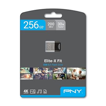 PNY 256GB Elite-X Fit USB 3.1 Flash Drive - 200MB/s