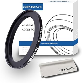 40.5mm auf 46mm Objektivadapter Ring,Step Up Ring Filter Adapter Kompatibel mit Allen 40.5mm Objektiven mit 46mm UV ND CPL Filter +1pcs Objektivreinigungstuch