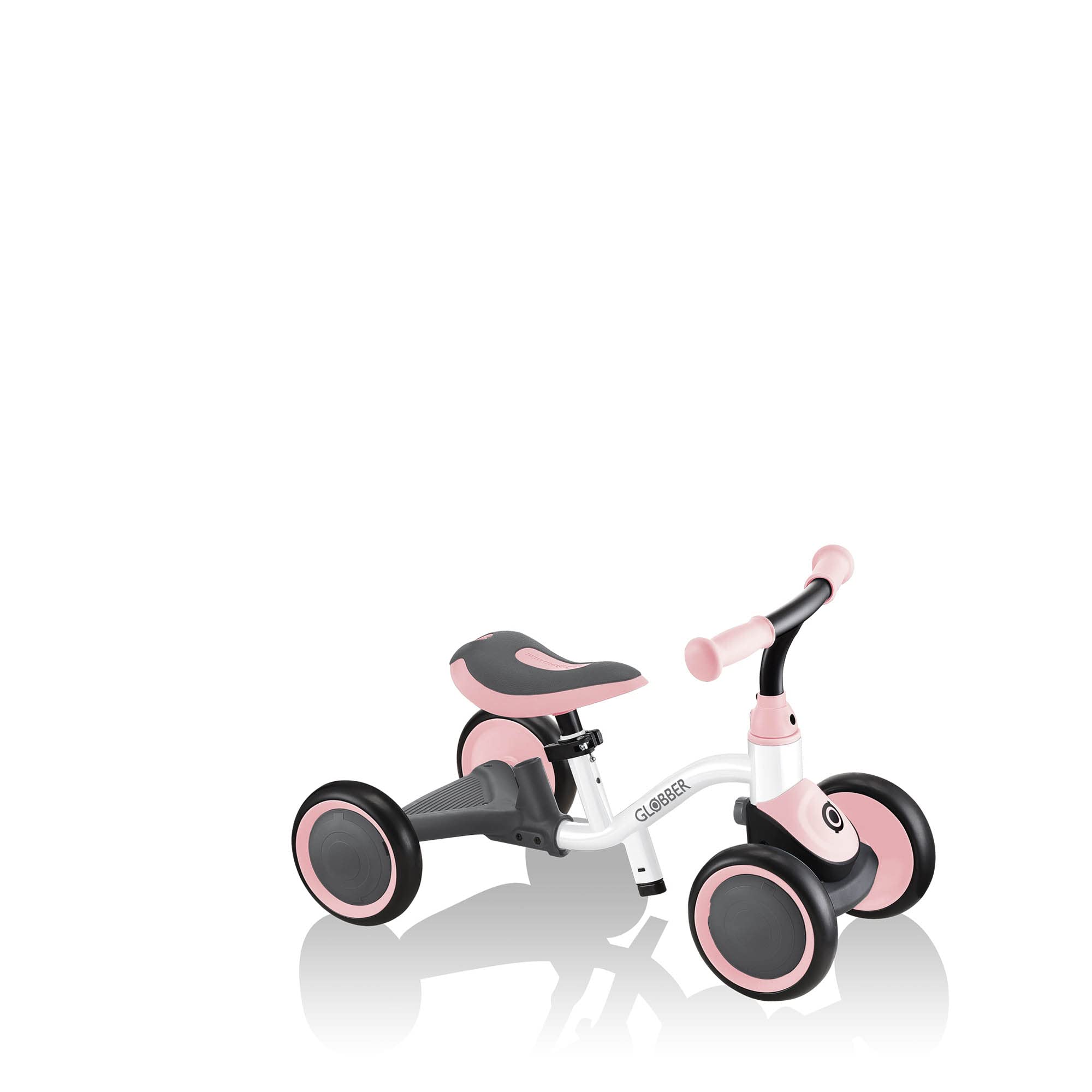 Globber Draisienne d'apprentissage 3 en 1 pour Tout-Petits - Poussez sur scène - Étape du vélo d'apprentissage à 4 Roues - Scène de Marche à 3 Roues - Convient à partir de