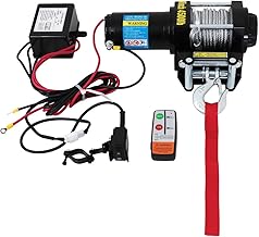 WEIMALL ELW12V45 Electric Winch, 12 V, 4,500 lbs (2,041 kg), Wire Type, Remote Control, Magnetic Motor, Hoist, Small Crane, Winder, Home Use, Towing