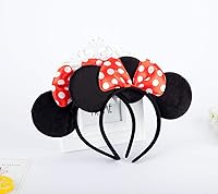 Vista 24 de FANYITY Orejas de ratón, diadema de lentejuelas con orejas de ratón para niños, niñas y mujeres (MN)