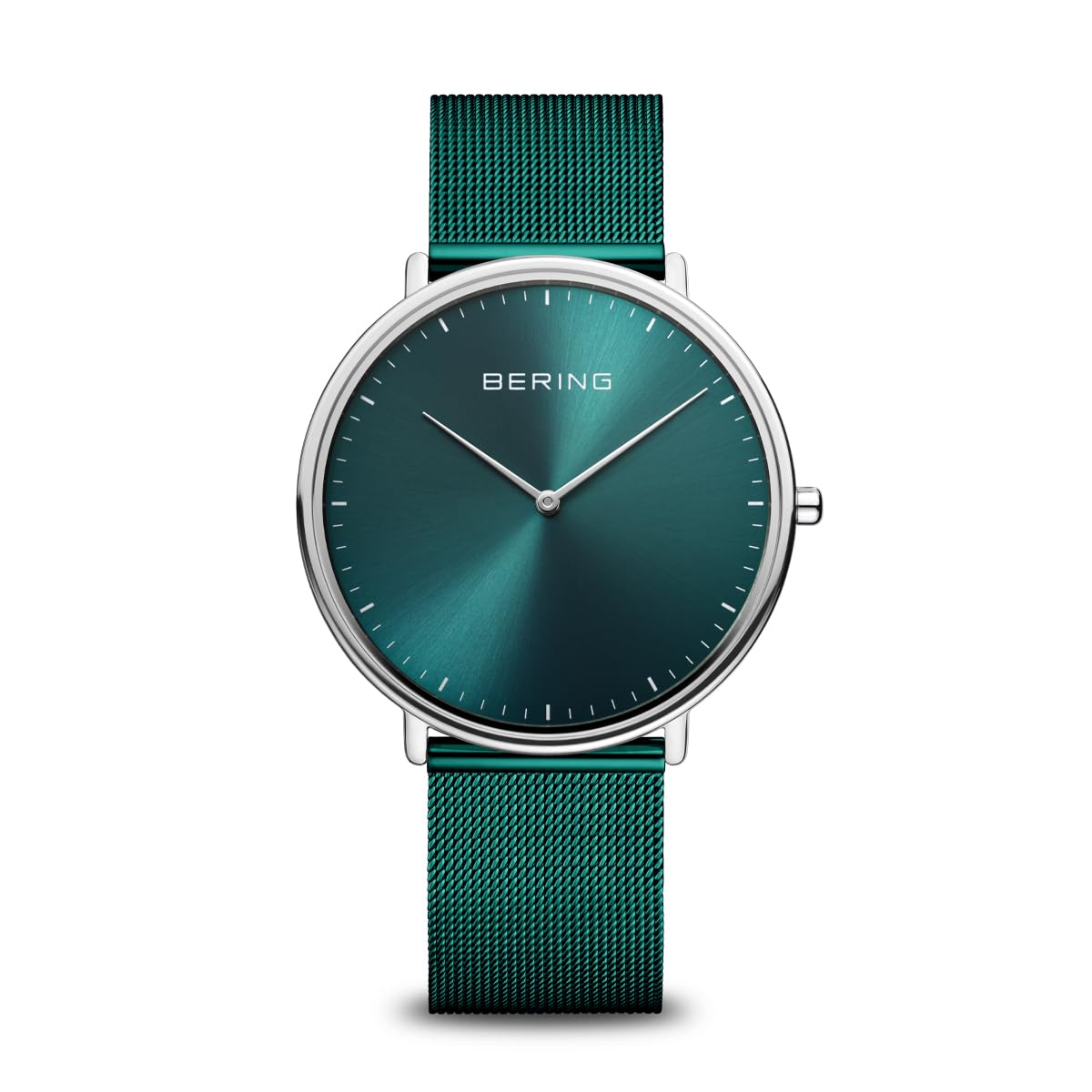 BERING Unisex Uhr Quarz Movement - Ultra Slim Collection mit Edelstahl und Saphirglas 15739-808