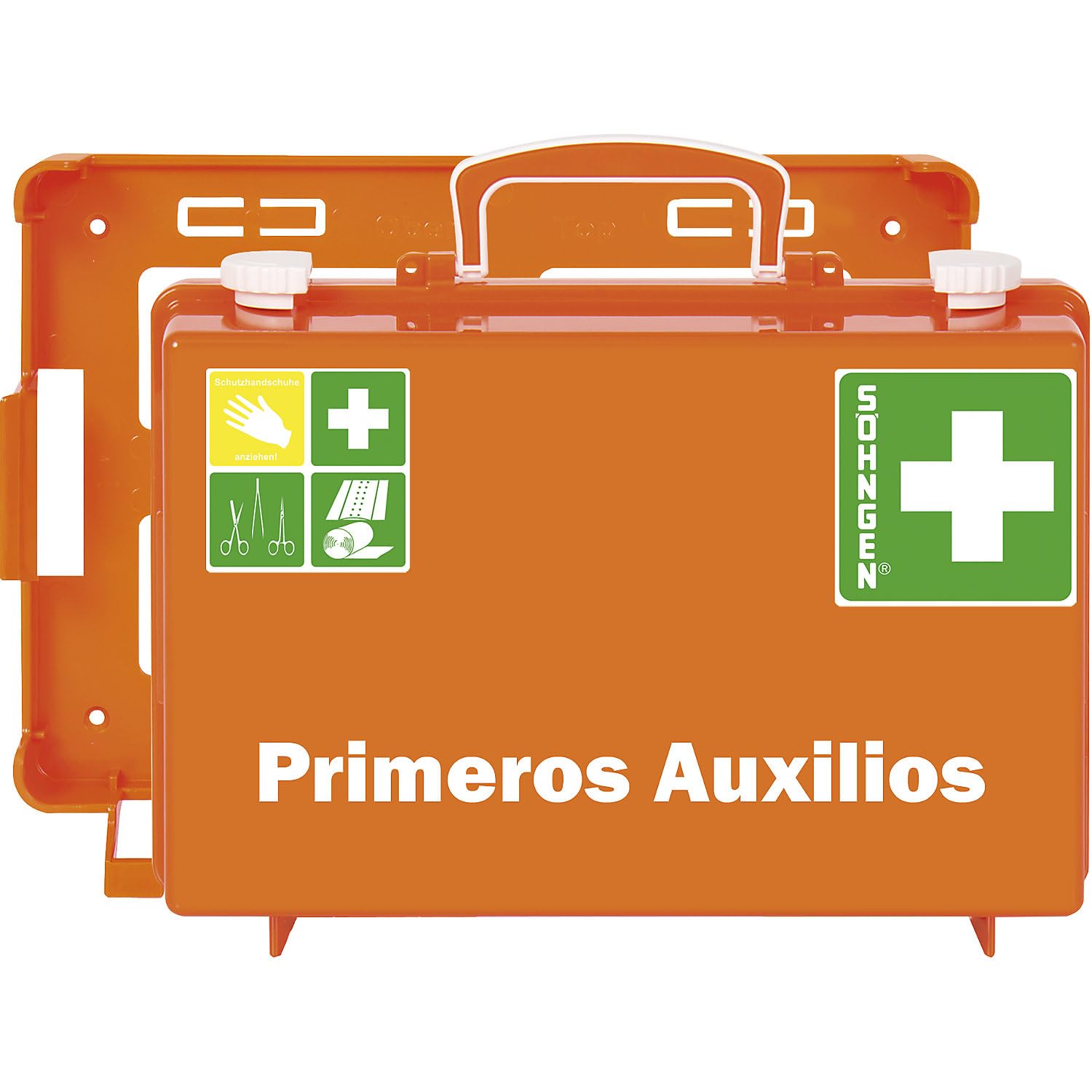 Maletín de primeros auxilios según DIN 13157, H x A x P 210 x 310 x 130 mm, con contenido. | H x A x P 210 x 310 x 130 mm,