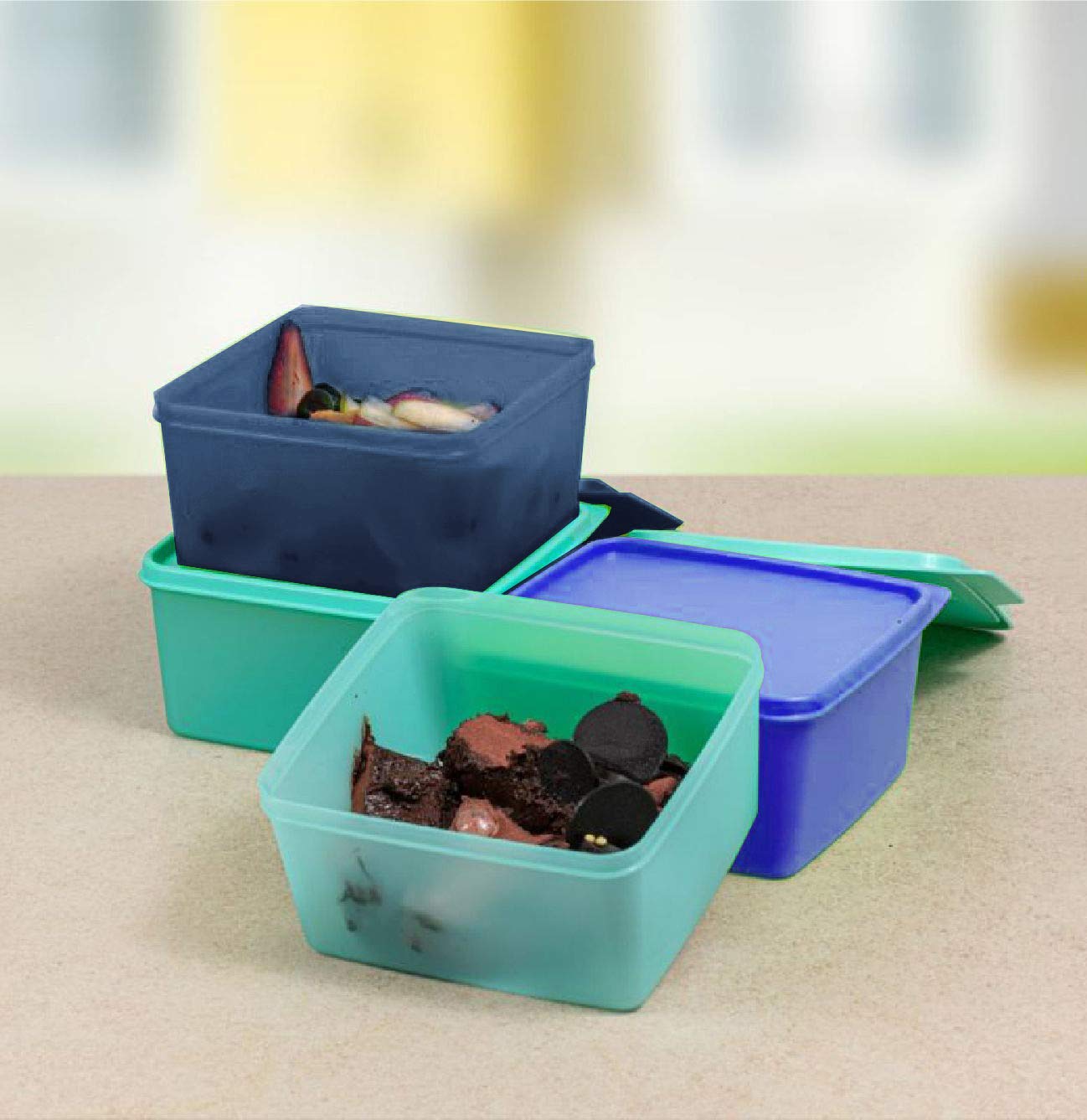 Amazon.com: Tupperware Square Refrigerator Container Keep Tab 1.2L