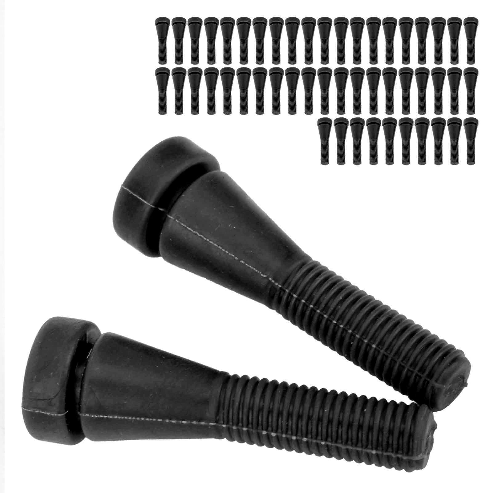 Doigts de plumage de volaille 50 pièces, bâton d'épilation en caoutchouc pour poulet canard, outil de plumage à haute efficacité avec caoutchouc élastique souple, plumeur de poils (Noire)