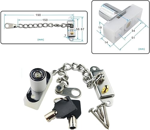 Miniatura 3 de home-organizer Tech  Llave multiusos Puerta Ventana Cerraduras Key Lock Puerta Guardia