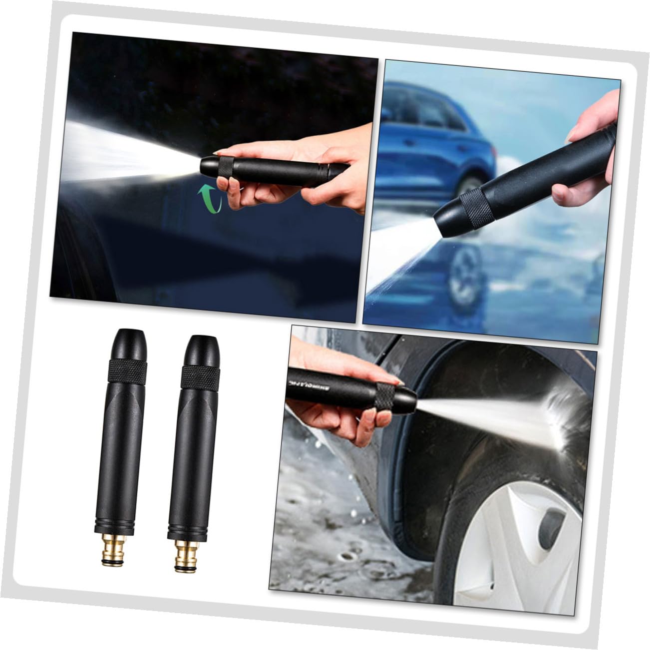 ifundom 2pezzi Ugello Per Flessibile in Metallo Adattatore Per Irrigazione Spruzzatore Ad Pressione Per Auto e Accessori Per Giardinaggio