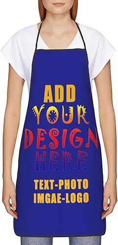 Miniatura 4 de Delantal personalizado personalizado para mujeres y hombres, delantales de cocina para cocinero, nombre personalizado, texto, logotipo, imagen