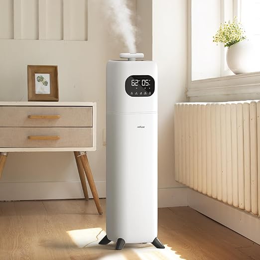 Humidifiers for Large Room Home, 2.3Gal/9L Quiet Humidifiers for Bedroom with Timer, 360°Nozzle, Aroma Box, 3 Speed Ultrasonic Cool Mist Humidifier with Humidistat for Baby Nursery Yoga Plants
