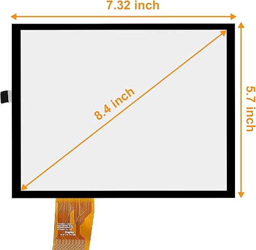 Miniatura 7 de WonVon Digitalizador de pantalla Uconnect de 8.4 pulgadas compatible con Ram 1500 2500 3500 Chrysler Dodge Durango Challenger Grand Cherokee