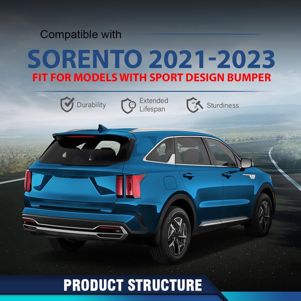 PIT66 Back Up Light Assembly Lamp Passenger Right Side Compatible with Kia Sorento 2021-2023, Fit For Models With Sport Design Bumper 92406P2000, KI2893104, 92406-P2000 Red