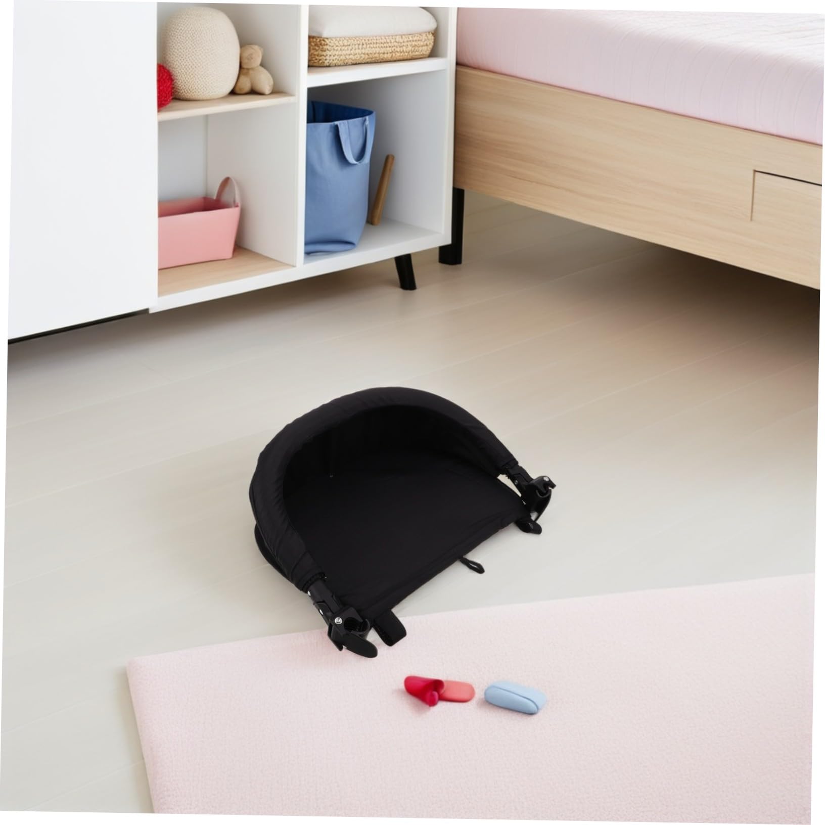 ERINGOGO Kinderwagen -Fußstütze kinderwagen verlängerbare fußstütze Kinderwagenfaltungsboote falten -Footstützes -Comfort -Zubehör -Bein Rastzubehör Black