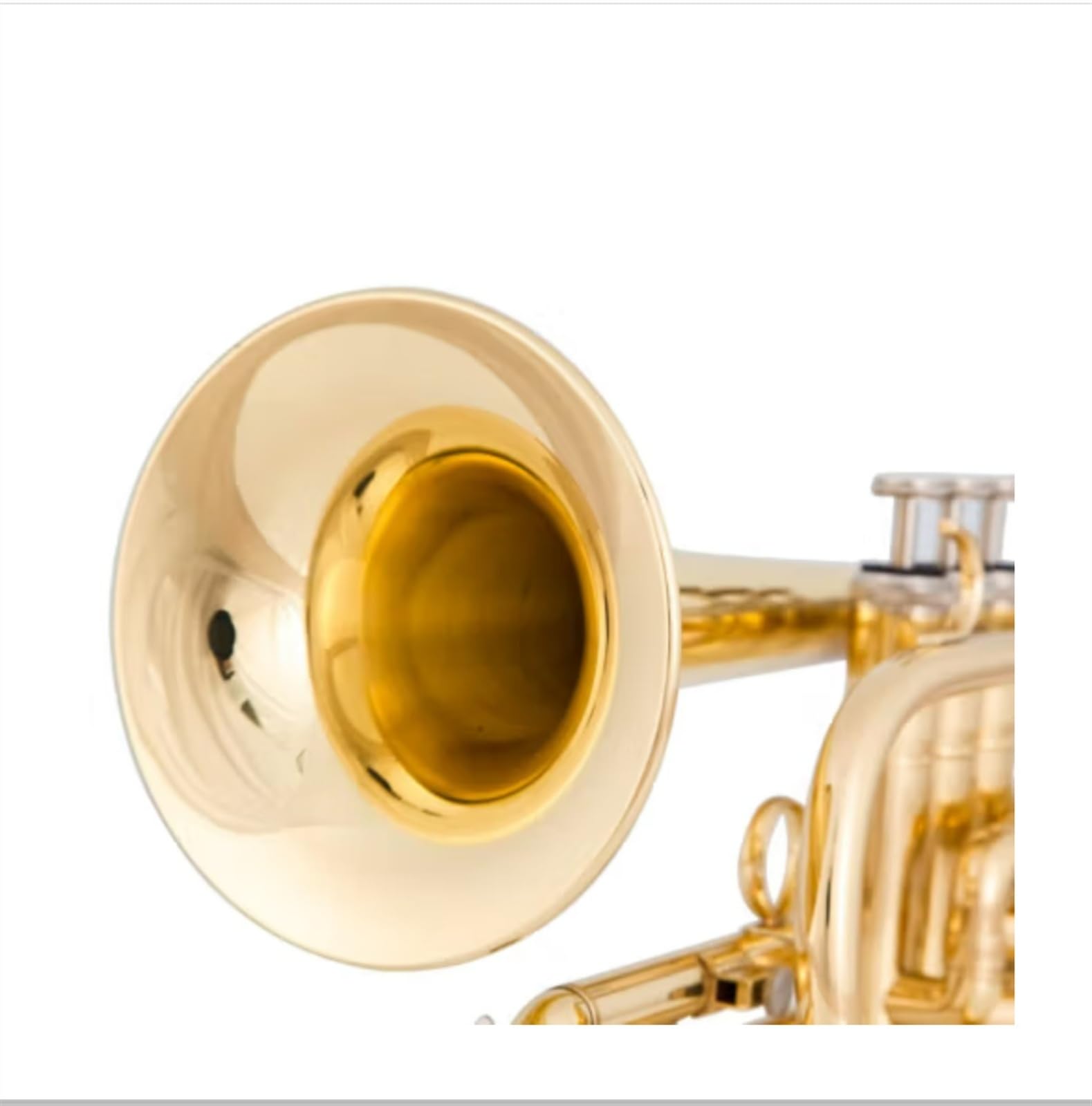 Standard Trąbka Instrument Trąbkowy B-dur Przenośny Kieszonkowy Początkujący Stal Nierdzewna Mosiądz Standard