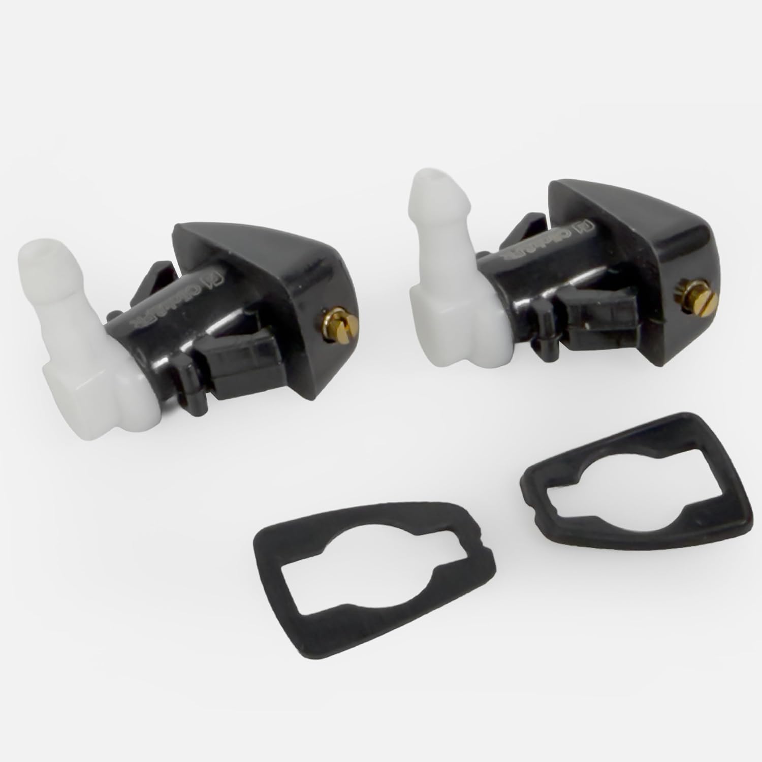 Adjustable Windshield Washer Nozzle compatible with Dodge Dart, Chrysler 200, Jeep Cherokee, Chevy Colorado, GMC Canyon 2013-2023 - 2pcs Front Wiper Fan Spray Jet Kit 68081370AB, Click&Fit