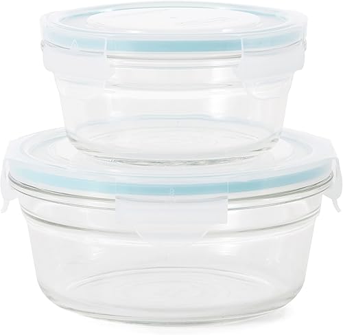 Miniatura 3 de Glasslock Juego de 14 recipientes de almacenamiento de alimentos de vidrio aptos para horno y microondas