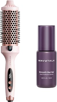 Wavytalk Blowout Boost Thermal Brush and Heat protectant Spray for Hair 1.69 Fl Oz