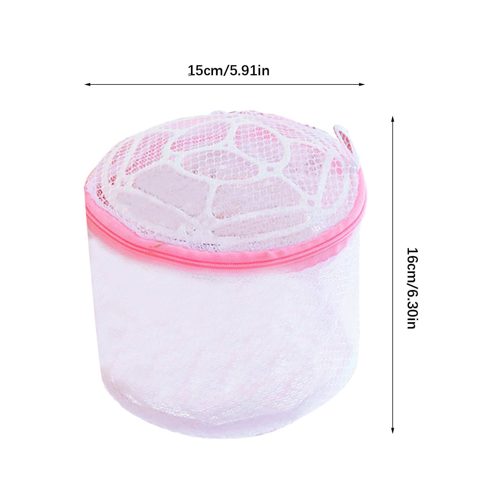 Confezione da 5 sacchetti per biancheria in rete per lavatrice, sacchetti per biancheria intima per lavare capi delicati (60 x 60 cm