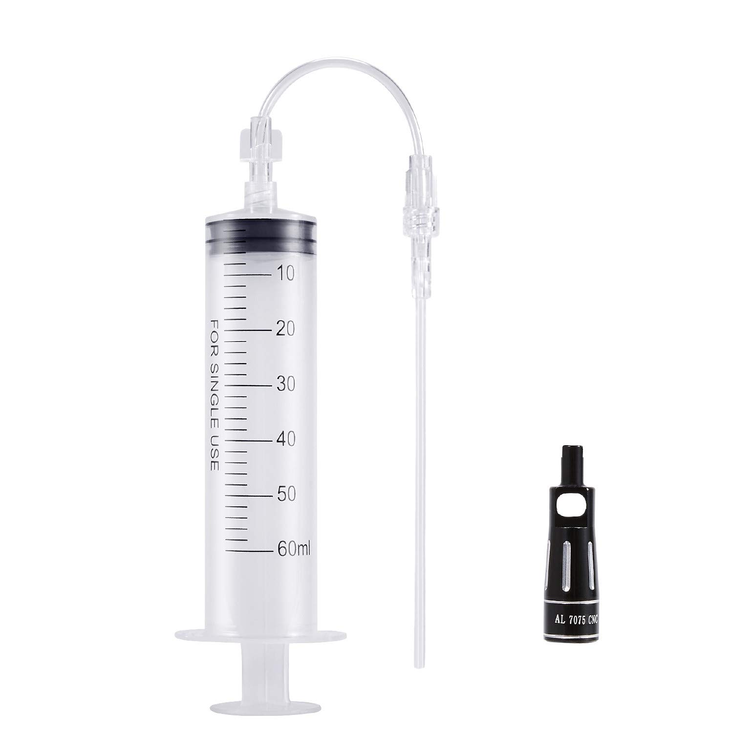 Tubeless Tire Sealant Injector Syringe and Schrader Presta Valve Core Remover Tool with Valve Cap Fit Stans No Tubes Sealant and Other Sealants Brand