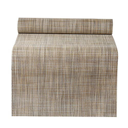 Chemin de Table Extra Longue 3m 2.25m Chemin De Table en Plastique, Vinyle Nappe Imperméable pour Table À Manger/Table Basse, Tapis De Thé Faciles À...