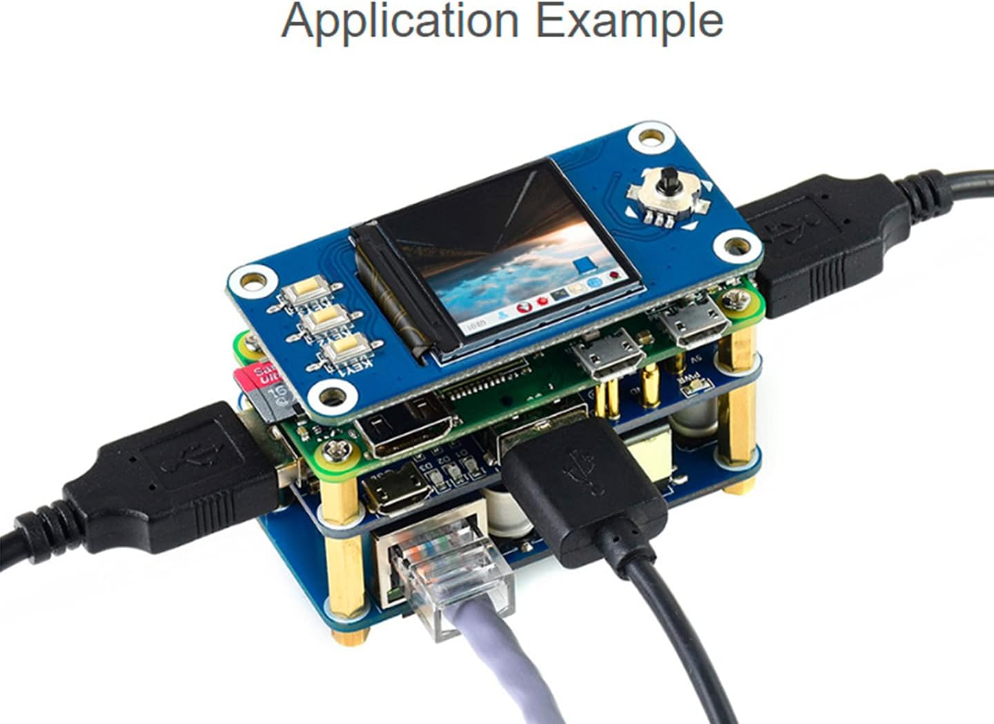 Power Over Ethernet PoE Ethernet/USB HUB HAT Expansion Board for Raspberry Pi Zero/Zero W/Zero WH,with 3X USB 2.0 Ports, Ethernet Port, Support IEEE 802.3af-Compliant PoE Network Standard