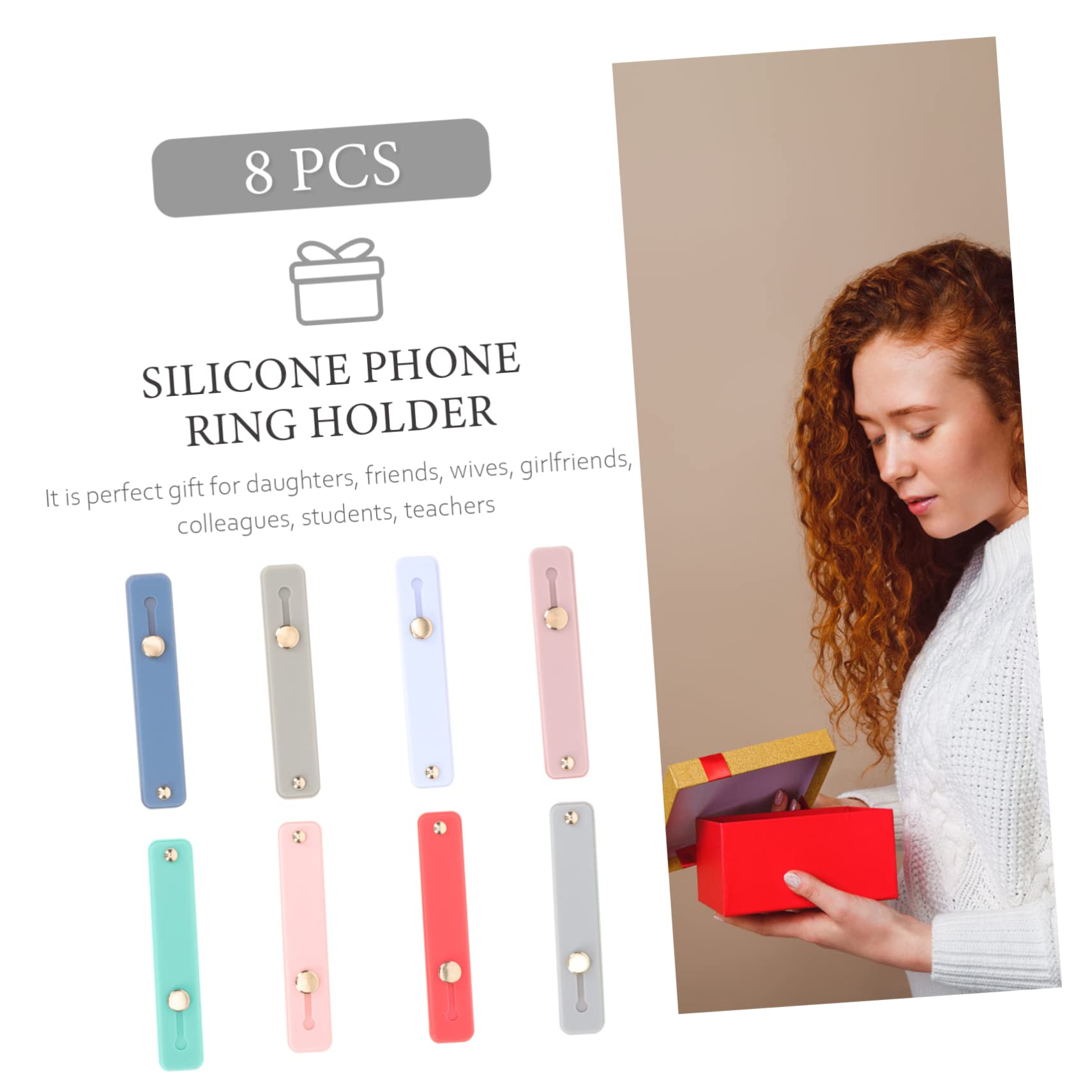 Hemobllo 3 Sätze Smartphone-teleskopgriff-handyhalter Für Gürtel Silikon-Handy-fingergriffe Smartphone-silikonhalter 8 Stück * 3