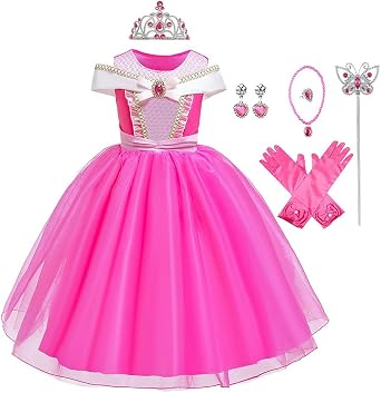 Princess Dress Up for Girls Birthday Party Halloween Costume Christmas Outfits w/Accessories