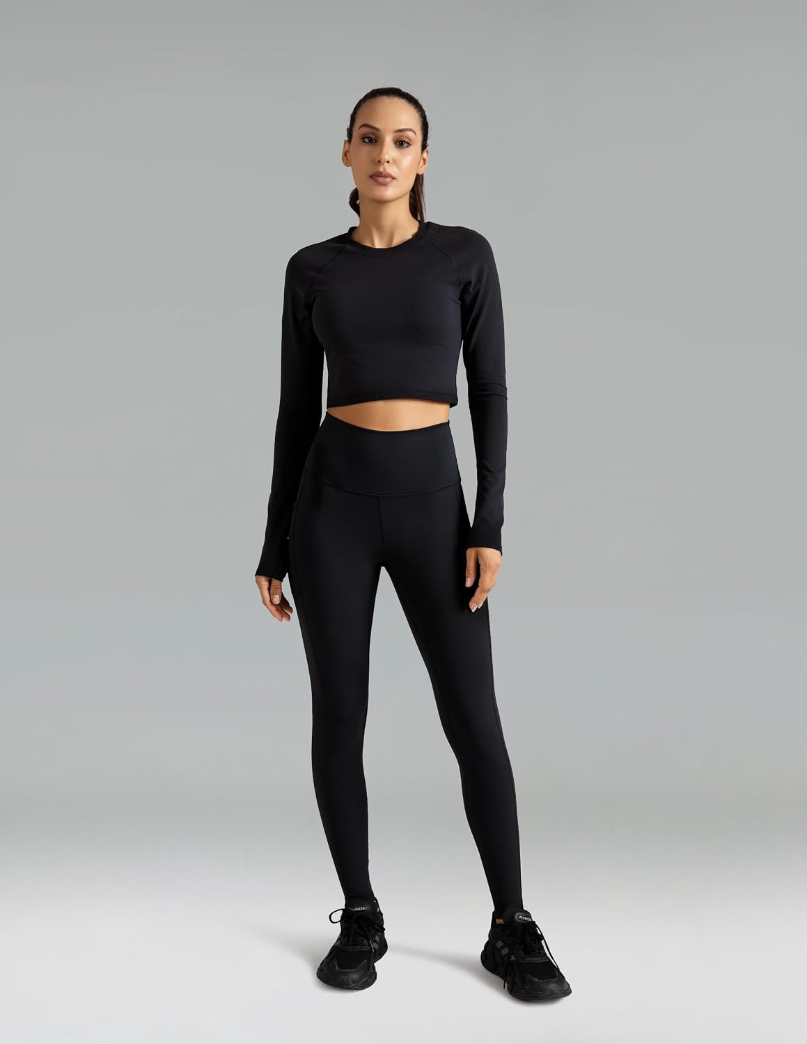 Colorfulkoala Women's High Waisted Leggings 28" Inseam Full Length Workout Yoga Pants with Pockets