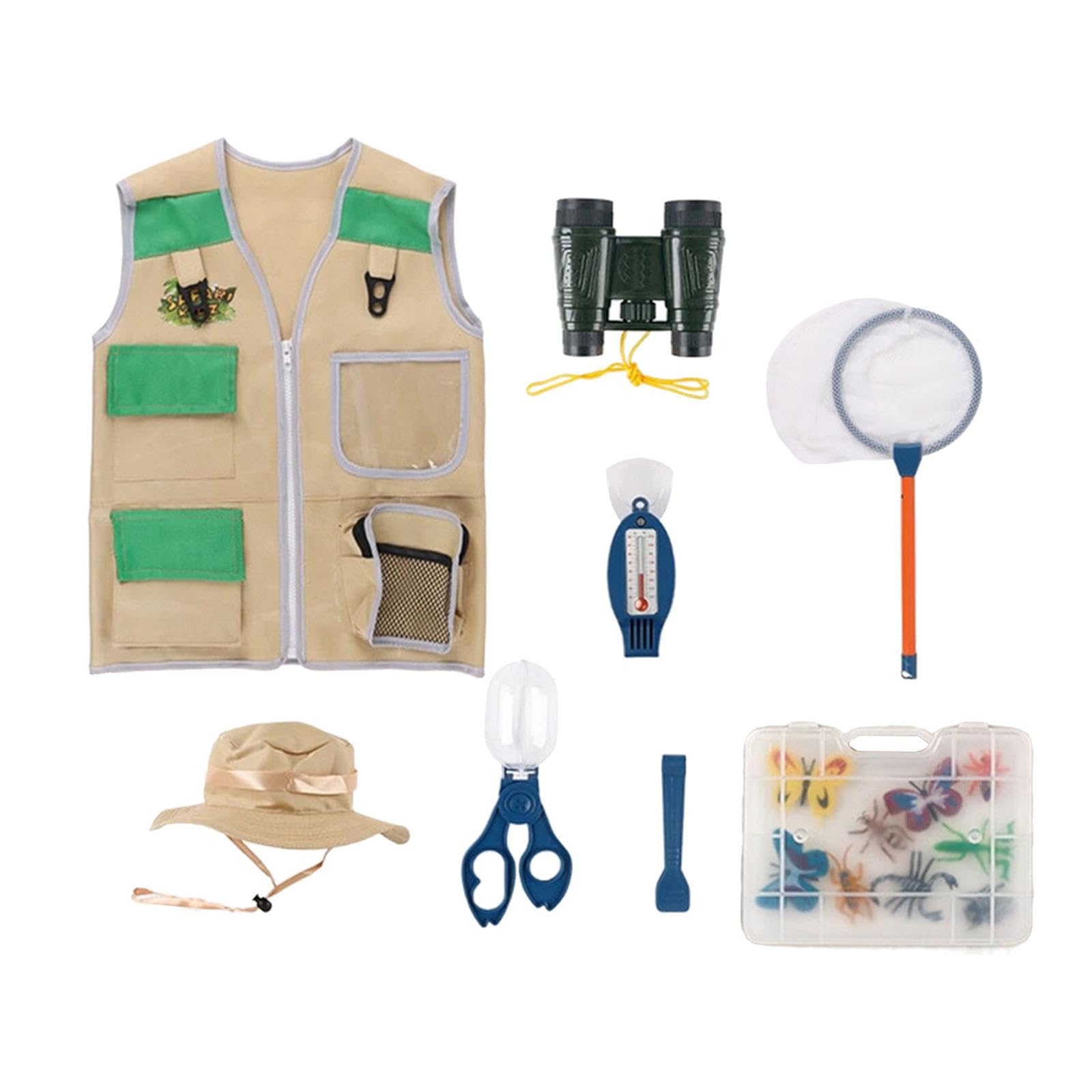Kits de Exploración de Juguetes para Niños, 16 Piezas, Kits de Exploración para Niños, Ideales para Cuidadores de Zoológicos.
