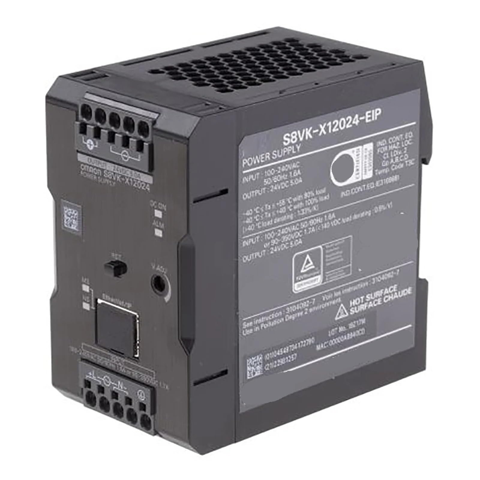 Alimentatore commutabile PWR SUP 120W 24CC 5A EIP S8VK-X12024-EIP