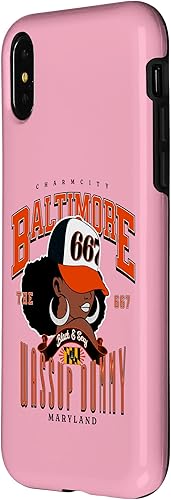 Miniatura 8 de iPhone 15 667 Area Code Baltimore Maryland Flag Blaq Girl Bmore Pride Case