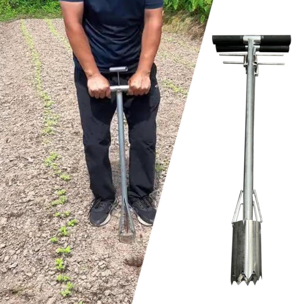Muestreador de Suelo Portátil para Césped con Diseño Compacto Y Estructura Robusta de Acero Inoxidable Equipado con Mango Largo Ergonómico Adecuado Pa, 5 Cm de Diámetro