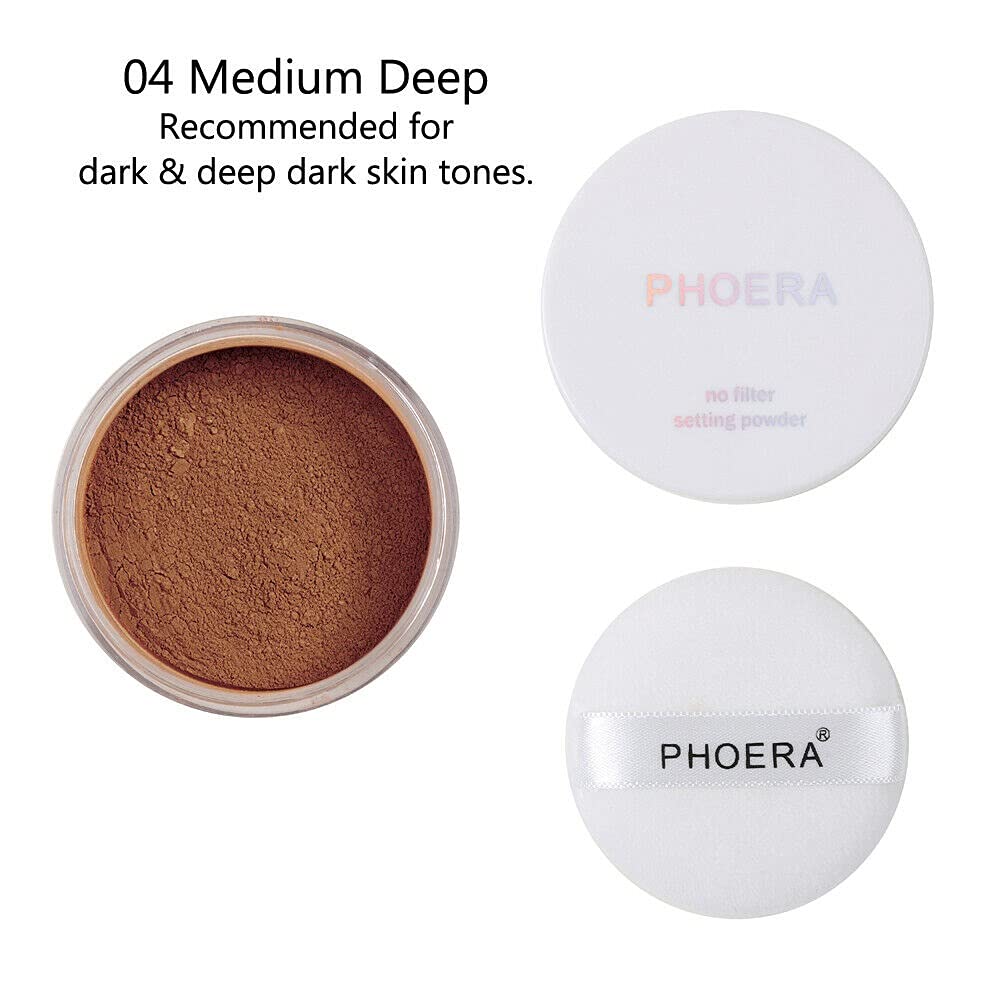 AQUAPURITY, PHOERA Loose Makeup Setting Matte Face Powder + Puff - Image 2