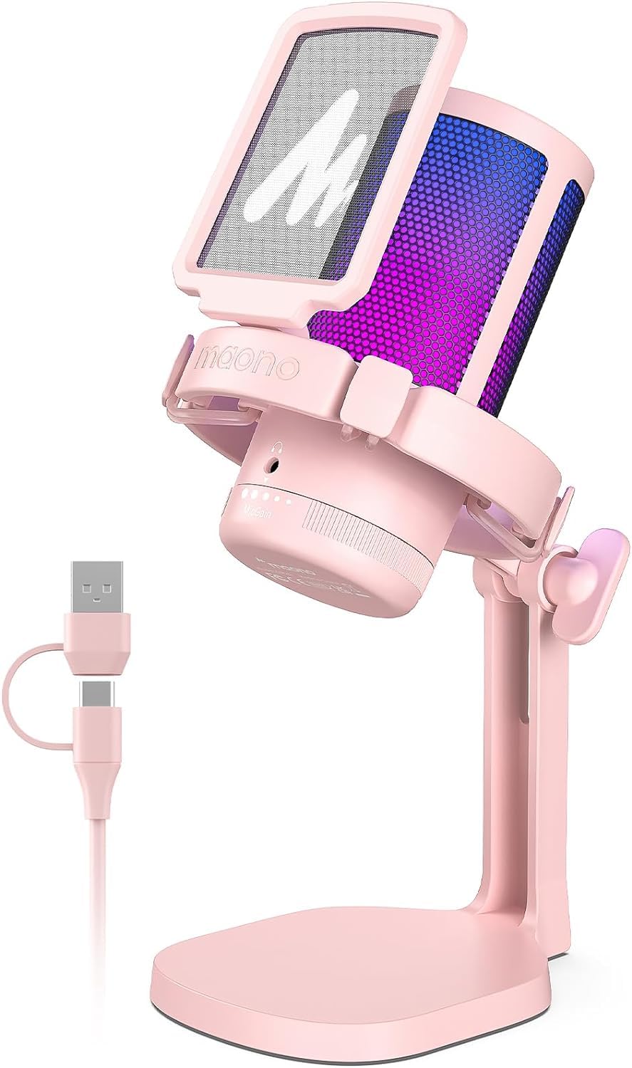 配信機器・PA機器・レコーディング機器 Maono DGM20S RGB USB Amazon.co.jp: MAONO USB コンデンサーマイク ゲーミングマイク