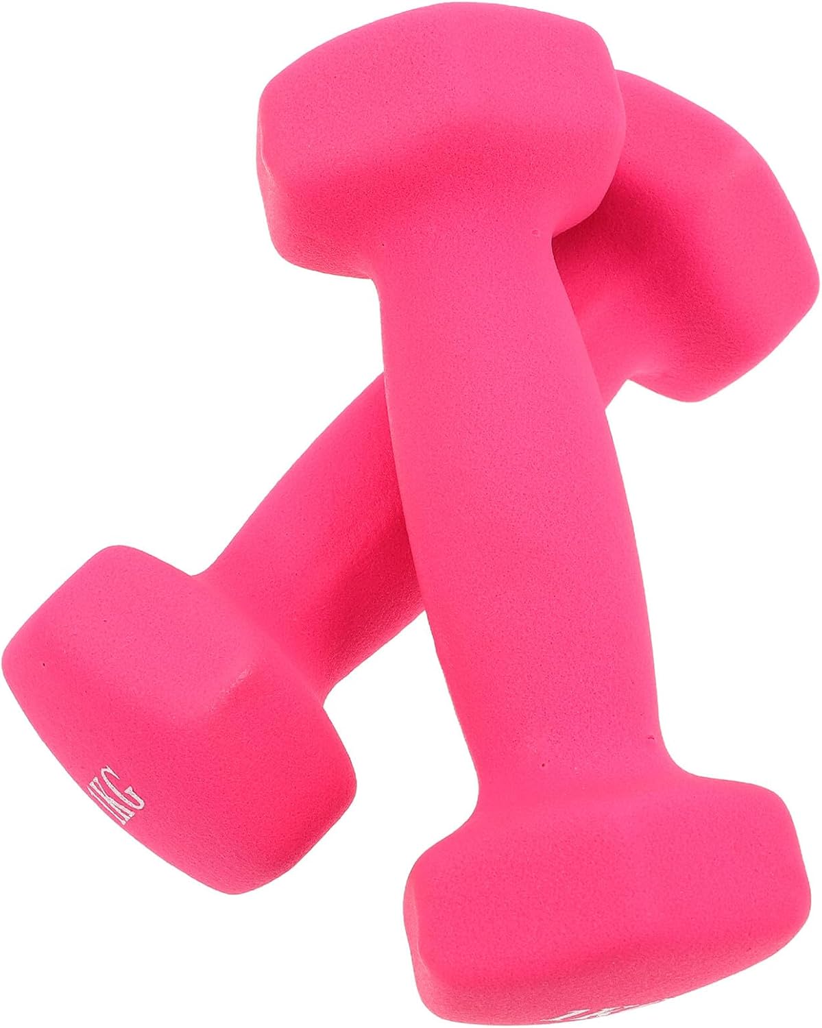 1 Pair Cast Iron Dumbbells for Adults, 1kg Non-slip Hand Weights Silicone Coating, Fitness Exercise Equipment for Home Strength Training and Arm Workouts