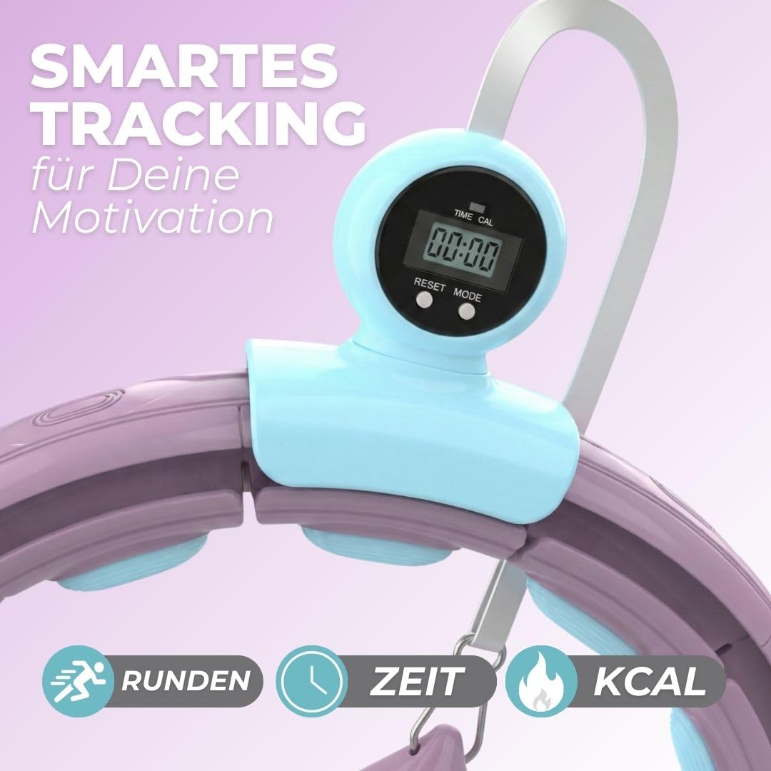 Swiss Activa+ Leiser Hula-Hoop-Reifen mit Taillentrainer