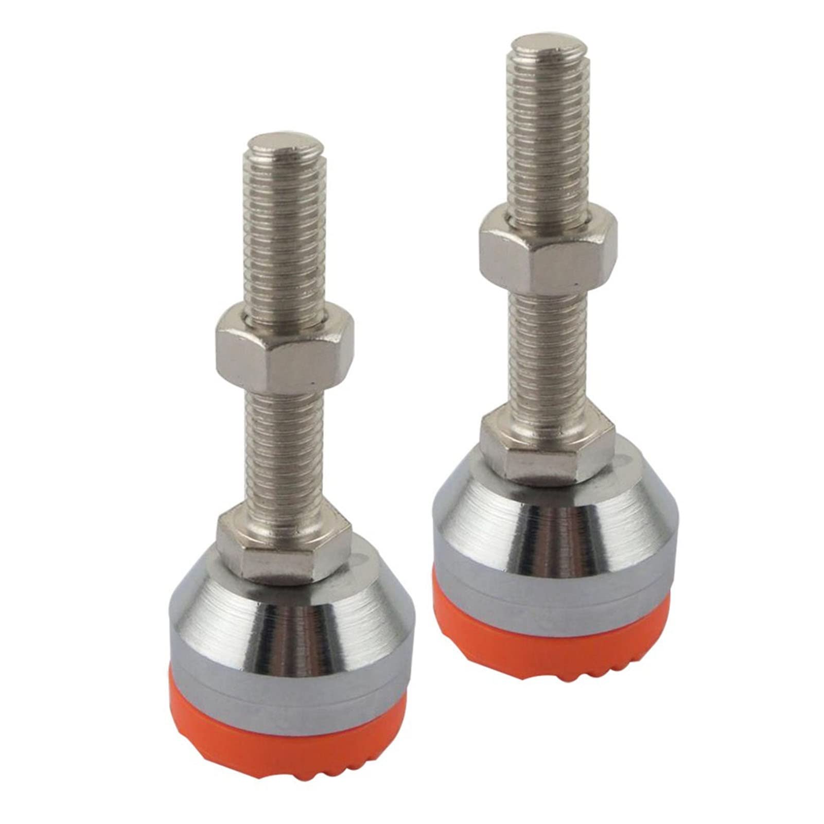 Niveladores de muebles, 2 piezas de roscas ajustables para muebles, pie nivelador articulado, para sofá, armario, talleres, oficinas (40 x M12 x 60 mm)