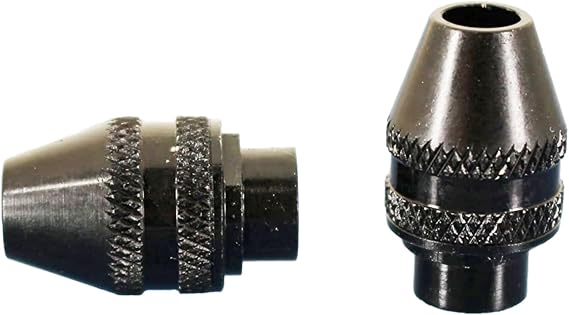 TEMO 2p 4486 Multipro Keyless Chuck for Dremel Rotary Tools | Quick Accessory Changes | Secure Grip | Tool-Free Accessory Changes