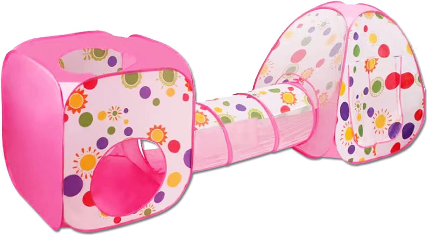 Amazon.co.jp 子供用テント 3 In 1ベビーテントキッドクロールトンネル遊びテントハウスボールピットプールテント子供おもちゃ