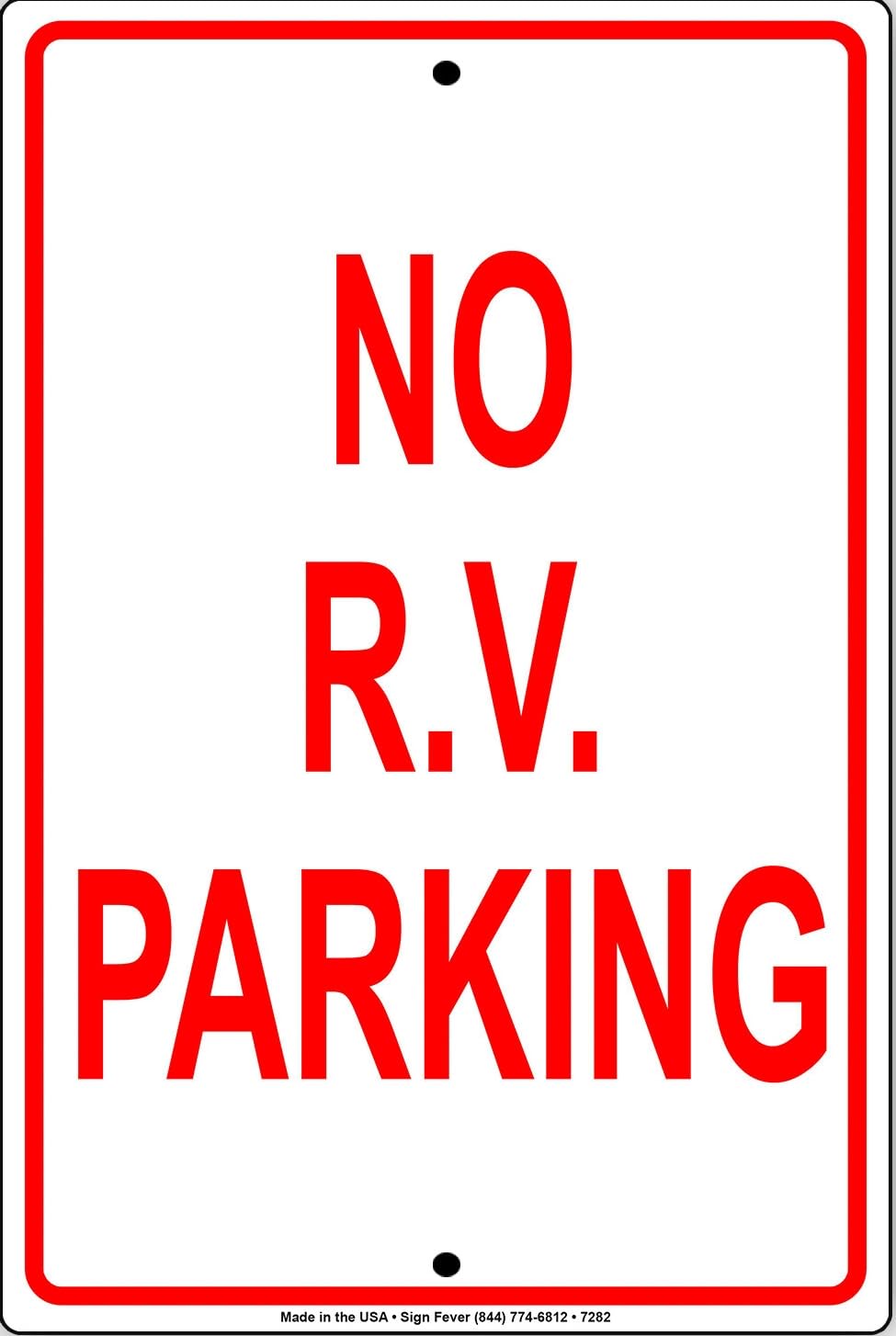 No RV Parking Wall Art Decor Novelty Notice Metal Sign